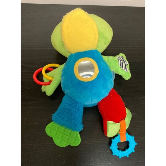 Carter's Sassy Plush Peek-A-Boo Frog Toy With Teether Rattle & Mirror For Infant - Picture 5 of 8